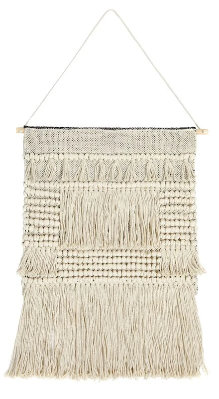 Mattokymppi Seinävaate 50x70 Cm Luonnonvalkoinen/musta 6 Mattokymppi Seinävaate 50x70 Cm Luonnonvalkoinen/musta - Image 4