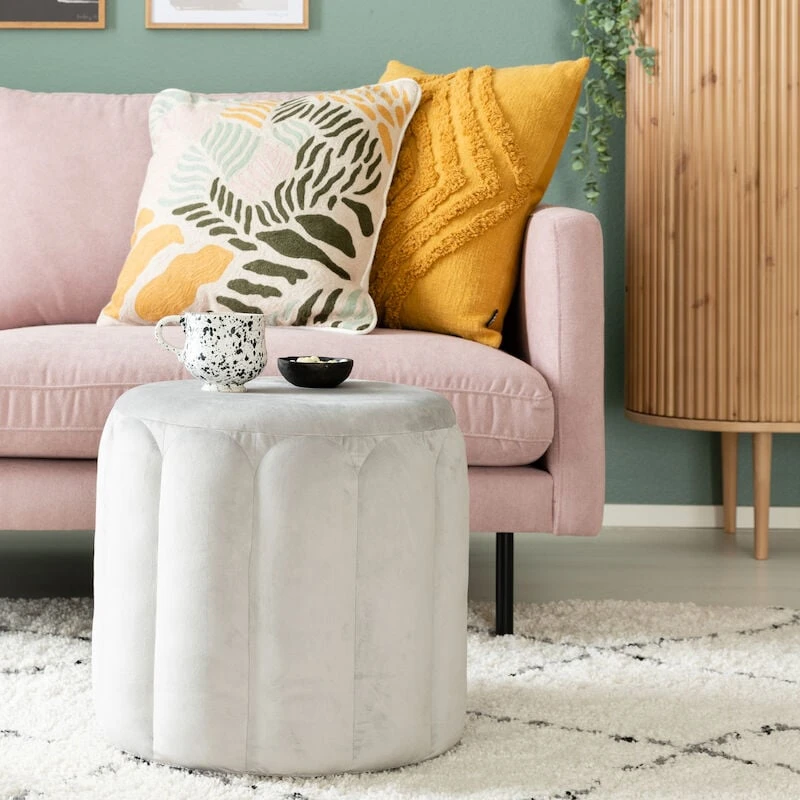 Veke Simpukka Samettirahi Ø40 Cm Greige 3 Veke Simpukka Samettirahi Ø40 Cm Greige