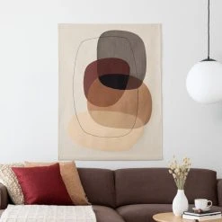 Svanefors Oval Seinäryijy 100x127 Cm Beige -Aarikka Shop svanefors oval seinaryijy 100x127cm 2