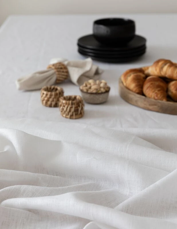 Svanefors Tuva Pöytäliina 140x260 Cm Valkoinen 3 Svanefors Tuva Pöytäliina 140x260 Cm Valkoinen