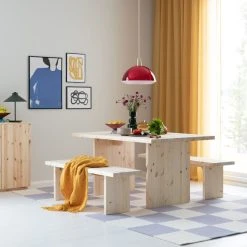 Bloomingville Annike Vaasi Ø15x15 Cm Ruskea -Aarikka Shop tyvi 4 hengen ruokailuryhma puuvalmis 28 1