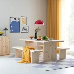 Bloomingville Johnson Vaasi Vihreä -Aarikka Shop tyvi 6 hengen ruokailuryhma puuvalmis 29 2